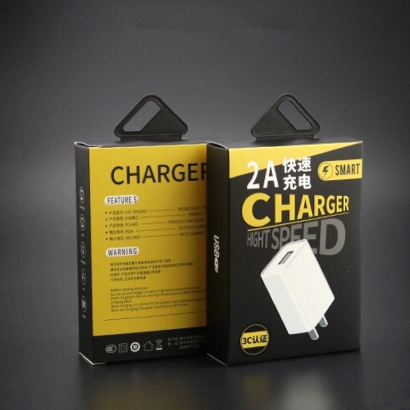 Đầu sạc nhanh 2A Usb đạt chuẩn chống cháy nổ chập giật