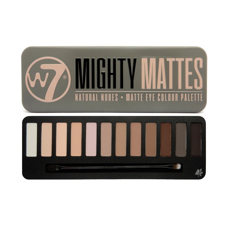 Phấn Mắt W7 - Mighty Mattes Natural Nudes Eye Colour Palette 15.6g