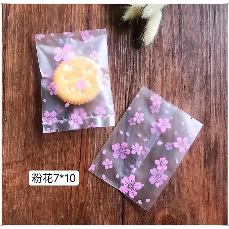Túi cookie 7x10 tập 100 chiếc các mẫu ( giao ngẫu nhiên)