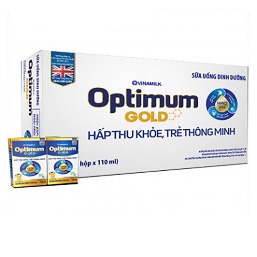 Sữa bột pha sẵn optimum gold 110ml Thùng 12 lốc