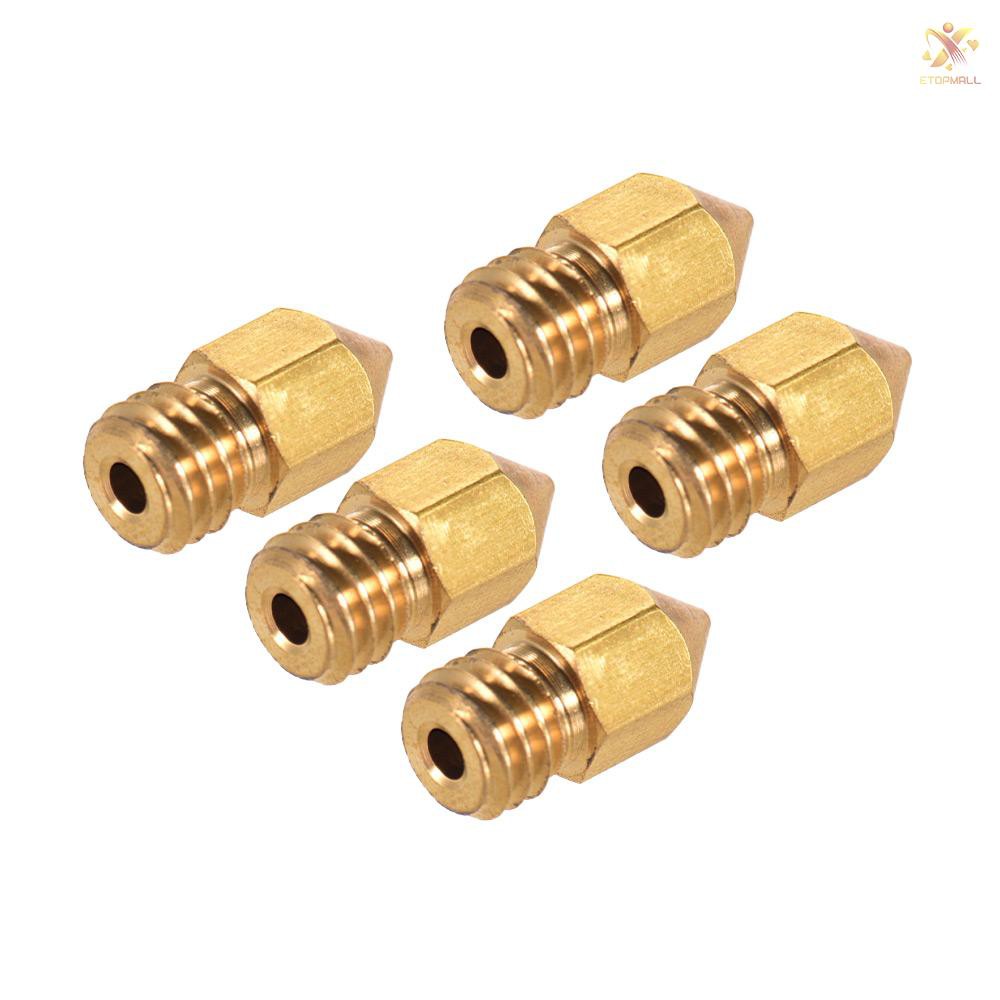 10 Đầu Phun Bằng Đồng 0.4mm Cho Máy In 3d Cr-10 Series 1.75mm Abs