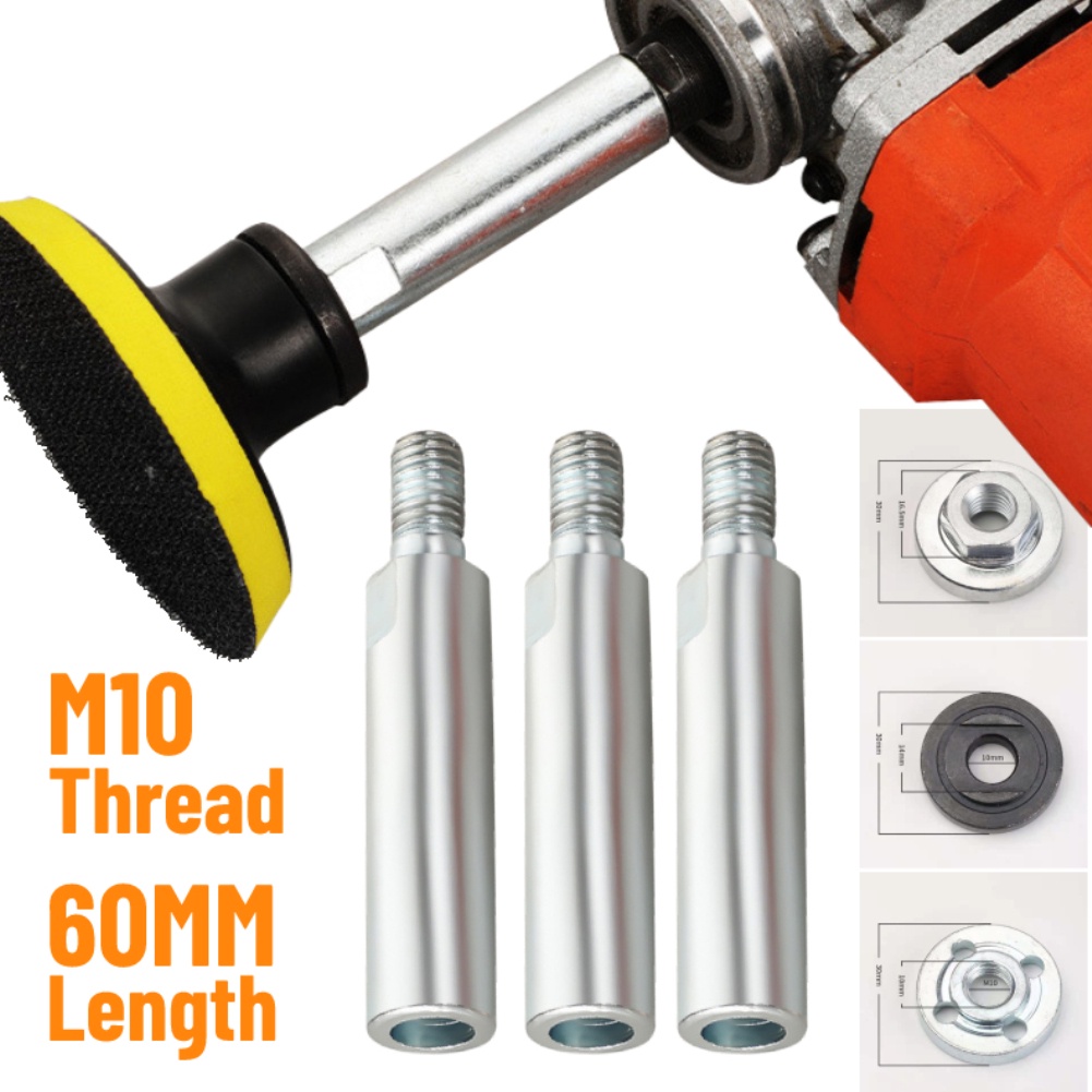 Trục Nối Dài M10 Kèm Đai Ốc Cho Máy Mài Đánh Bóng