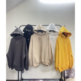 Hoodie hãng thêu mũ form rộng