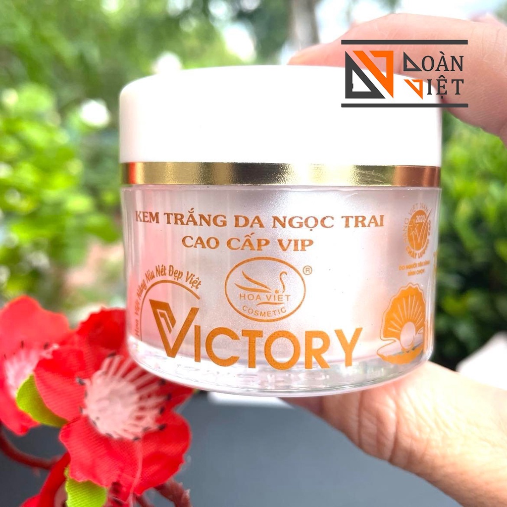 Kem FACE Dưỡng Trắng Da , Mịn da, Se khít lỗ chân lông -ngoc trai Victory Hoa Việt ( mẫu vip) 14g . Hàng Việt Nam CLC