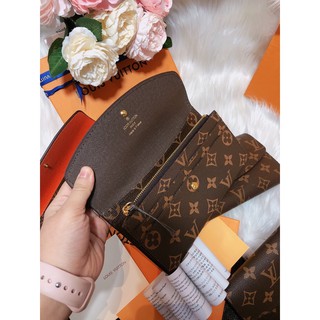 Ví hoa nâu cúc dài size 20 fullbox