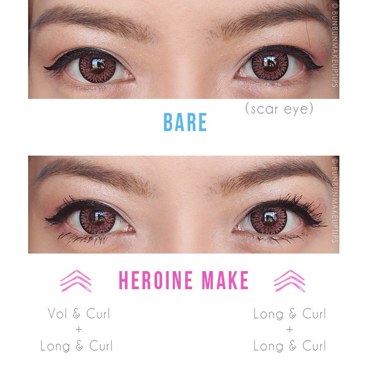 Tách Set Kiss me Heroine Make Kẻ mắt + Mascara + tẩy trang mascara