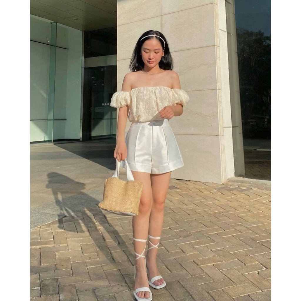 Quần short đùi nữ giả váy chất Tafta [2 lớp] Cạp cao, vải dày, lót mềm mịn QV-N2