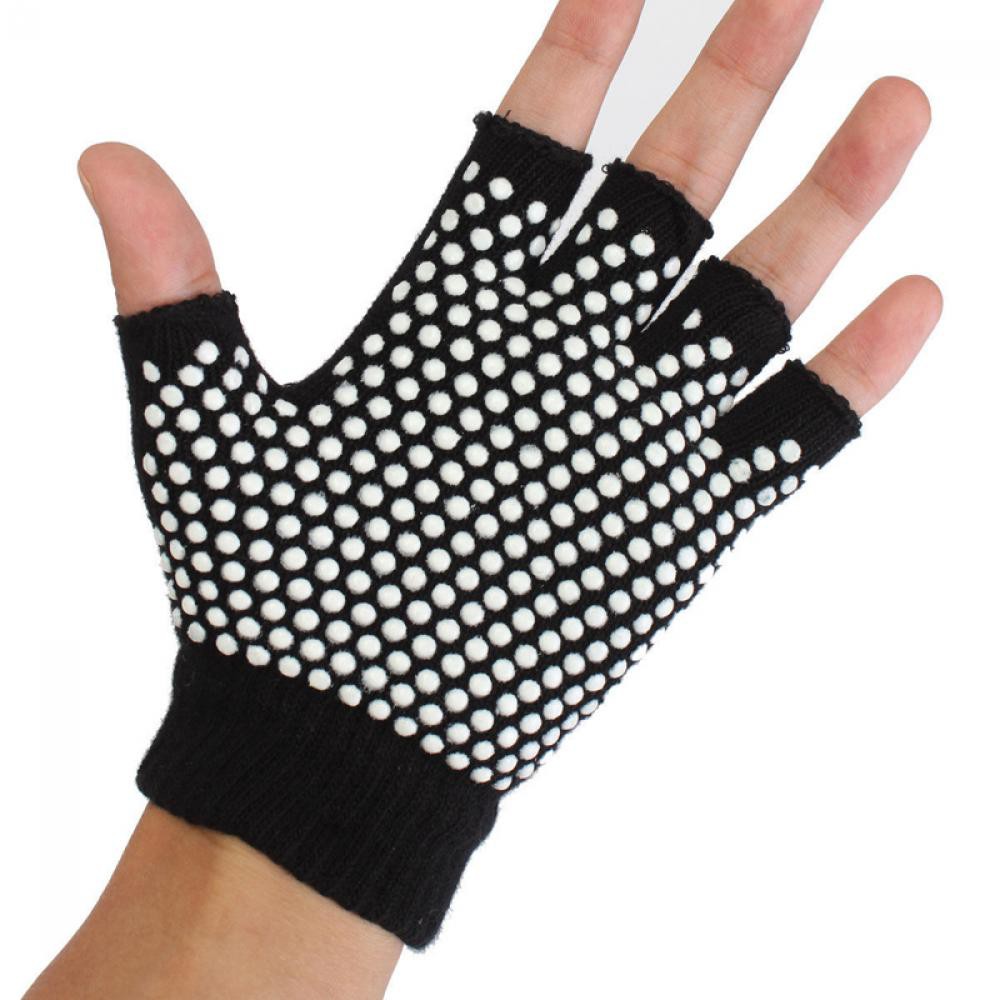 💕FAY💕 Grip Half Finger Workout Sport Gloves Women Cycling Yoga No-slip Sticky Gym/Multicolor