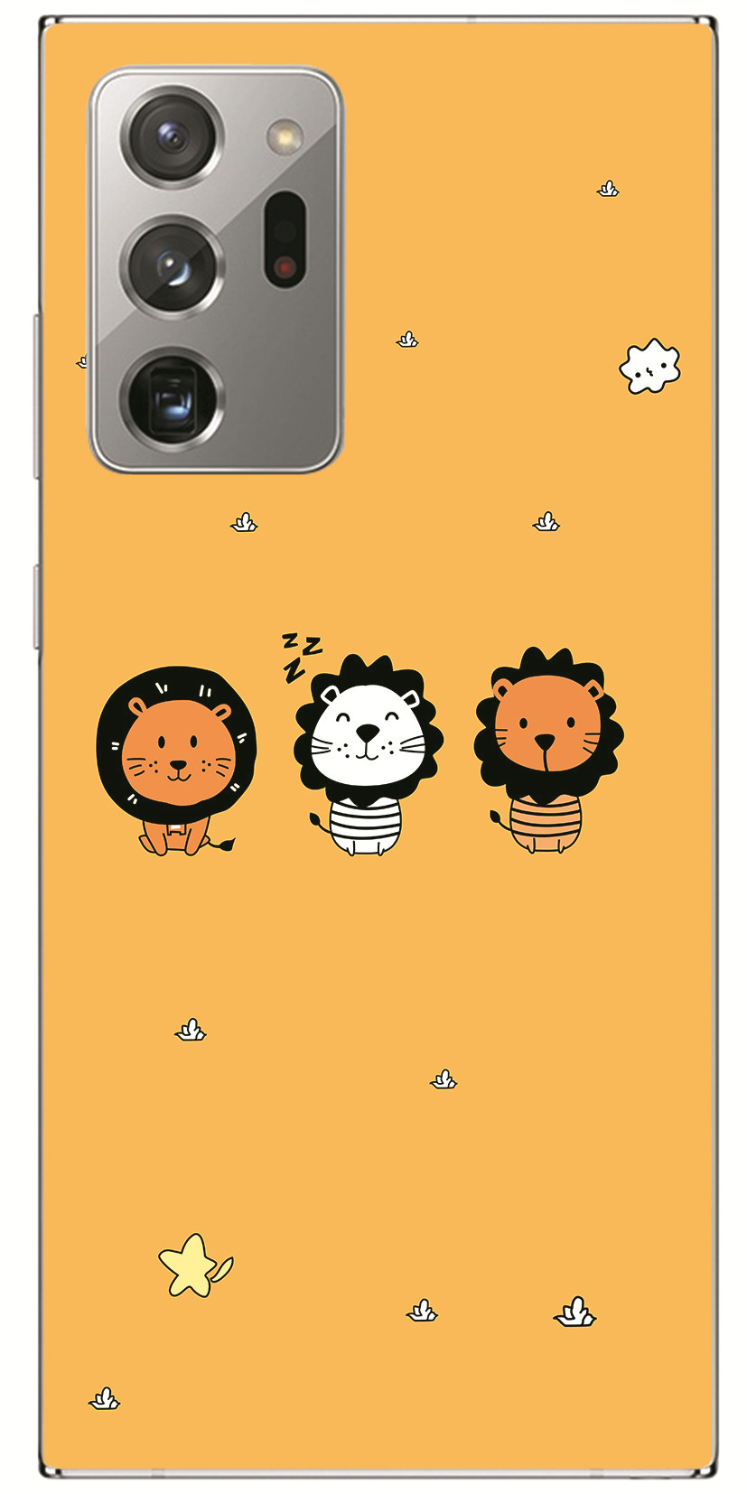 Samsung Galaxy Note 20 Ultra 5G/Note 8 9 10+ Pro INS Cute Cartoon Little yellow duck Soft Silicone TPU Phone Casing Lovely Brown bear Graffiti Case Back Cover