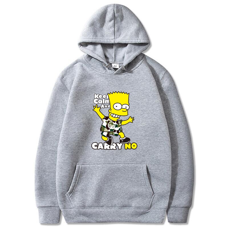 Áo Hoodie Lót Nhung In Hình Simpson Sáng Tạo Phong Cách Hàn Quốc