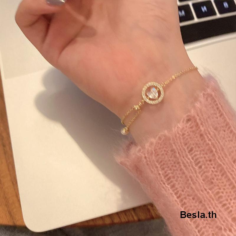 Vòng Đeo Tay Hình Trái Tim Ghép Nối Nhẫn Có Thể Điều Chỉnh Thời Trang Mùa