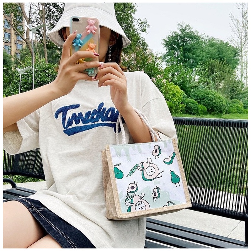 Túi cói mini đi biển nữ đẹp đi chơi thời trang dễ thương cute cá tính phong cách Vintage