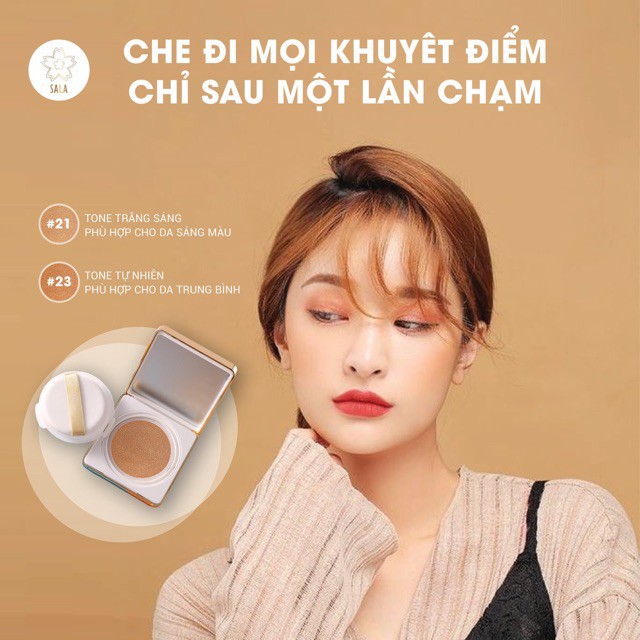 Combo Phấn Nước Cushion SALA + Phấn nền Sala 3D