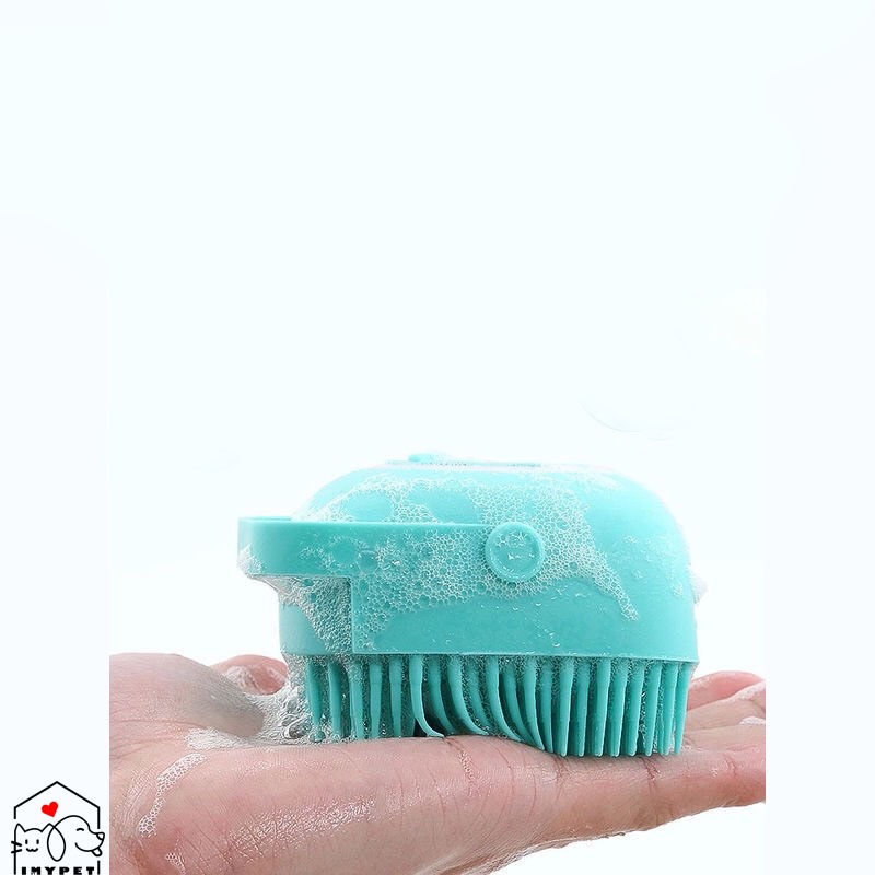 BÀN CHẢI TẮM SILICON GIÚP MÁT XA TẠO BỌT- BÔNG TẮM SILICON CÓ CHỖ ĐỰNG SỮA TẮM - T17