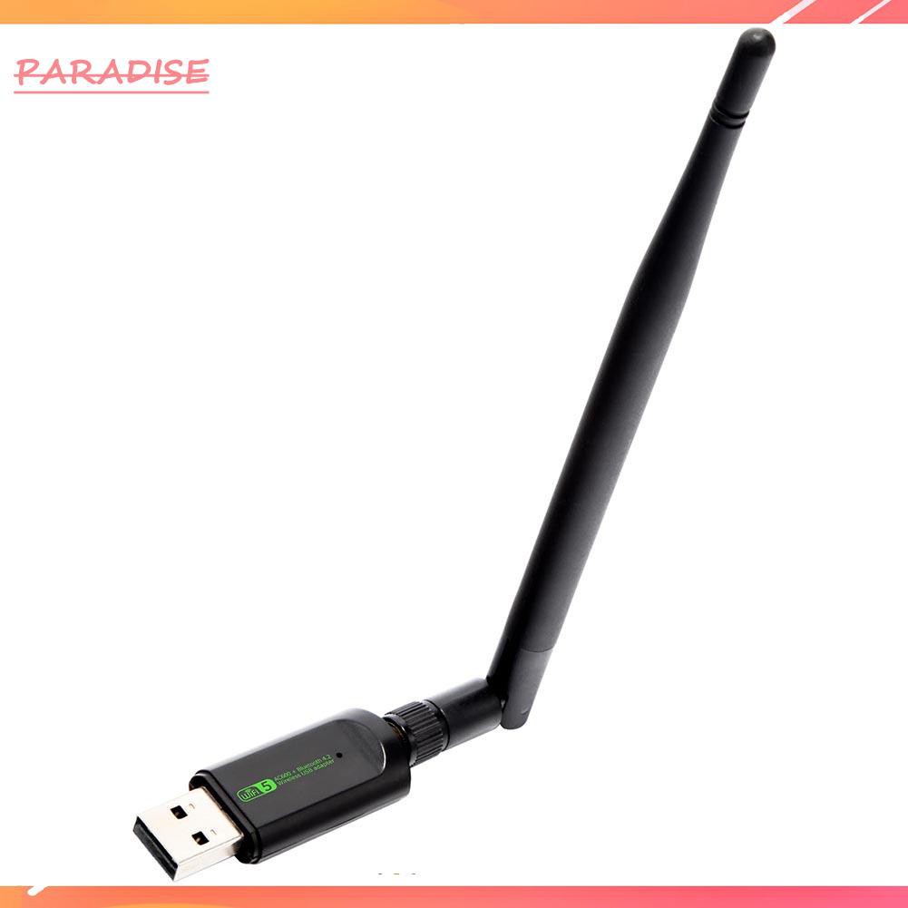 Paradise1 600Mbps Wireless Network Card USB WiFi Adapter LAN with Bluetooth RTL8821