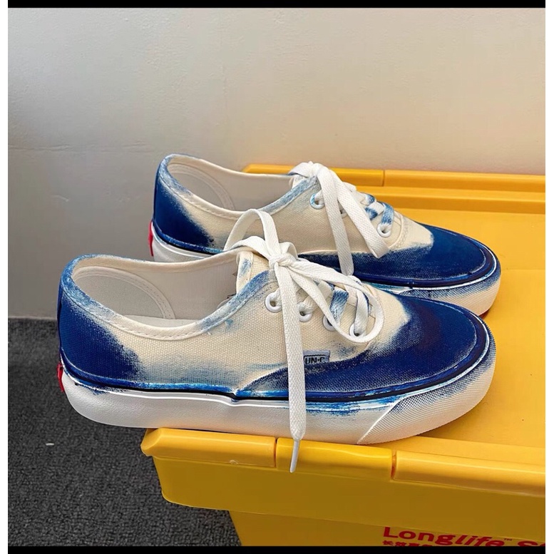 Giày Vans Loang Phối Màu Form Basic tặng kèm phụ kiện phối đồ