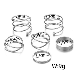 Set 6 Nhẫn Nữ Thời Trang Retro