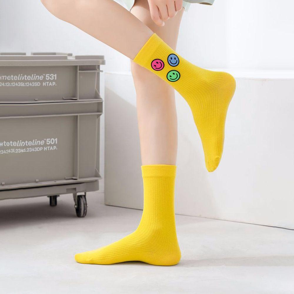 Vớ Cổ Trung In Họa Tiết Hoạt Hình Dễ Thương Thời Trang Cho Nữ