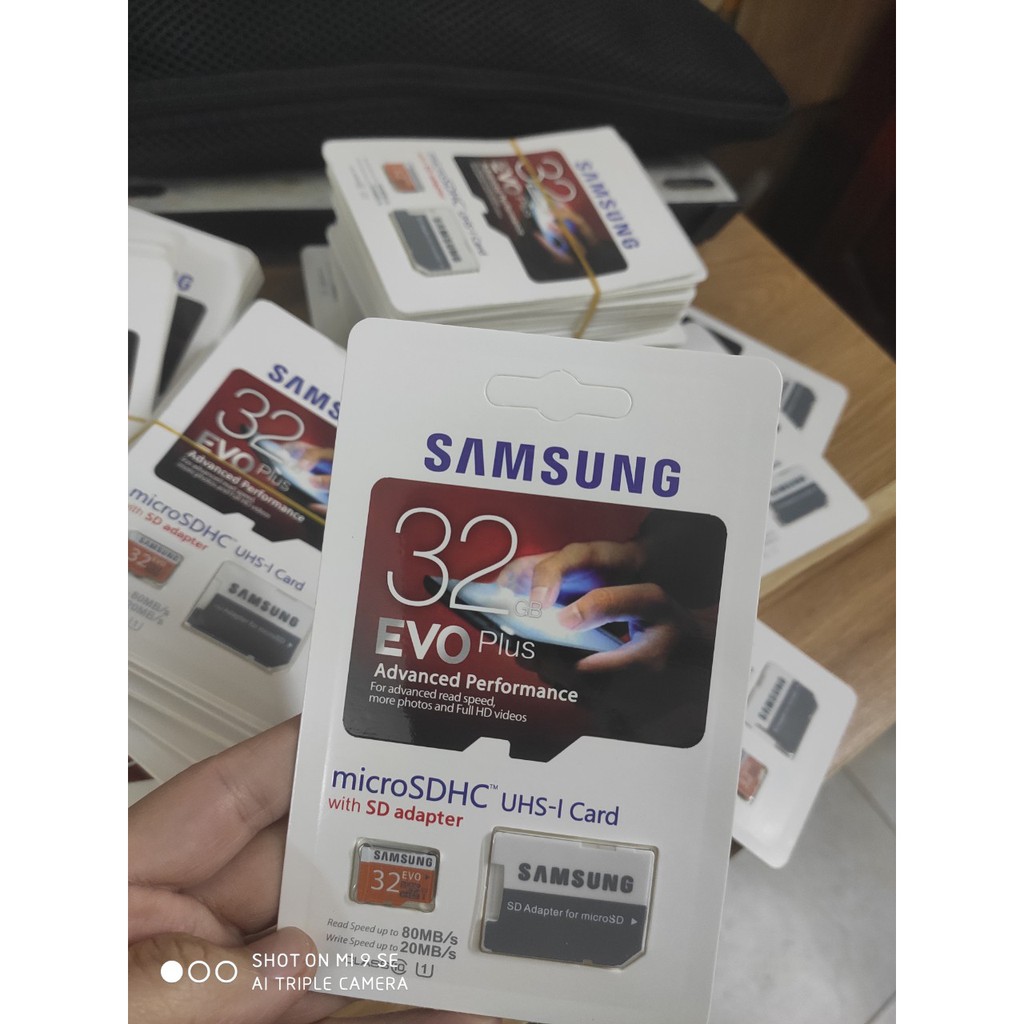 Thẻ nhớ MicroSDHC Samsung Evo Plus 32GB UHS-I U1 95MB/s (Đỏ) + Tặng Adapter Samsung Bảo hành chính hãng