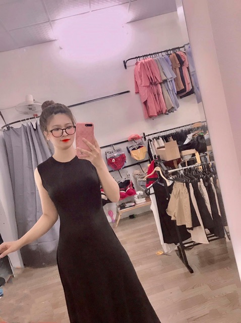 Váy maxi cotton lạnh