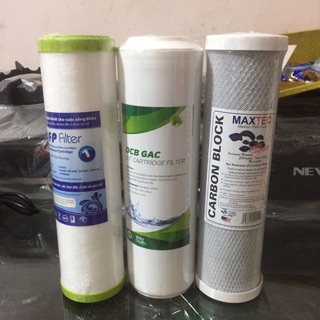 Bộ 3 lõi lọc nước số 1-2-3 dùng cho máy lọc
