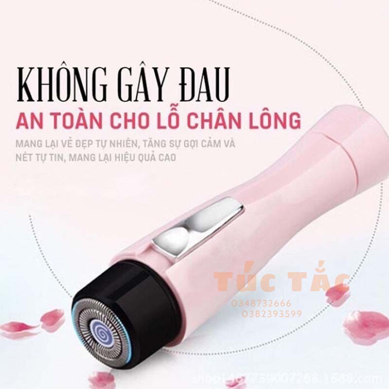 Máy Cạo Lông Nách Kemei + pin full box &amp; túi đựng -Chợ Túc Tắc