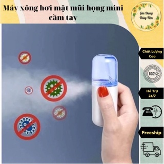 Máy xông mini cầm tay tiện lợi,máy phun sương xông hơi mặt nano mini cầm tay