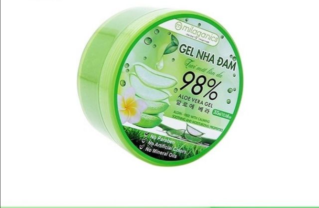 Gel Nha Đam Tươi Mát Làn Da Milaganics (300ml/Hộp)