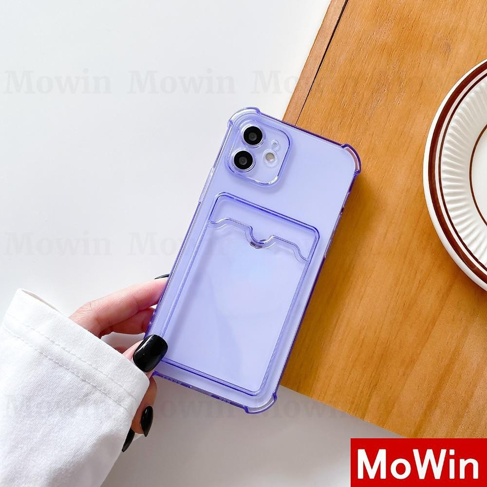 Ốp Điện Thoại Silicon Mềm Chống Sốc Có Ngăn Đựng Thẻ Tương thích cho iPhone 11 12 Pro Max 7Plus 8Plus Xr Xs Max Pro Se2020 7 11 12