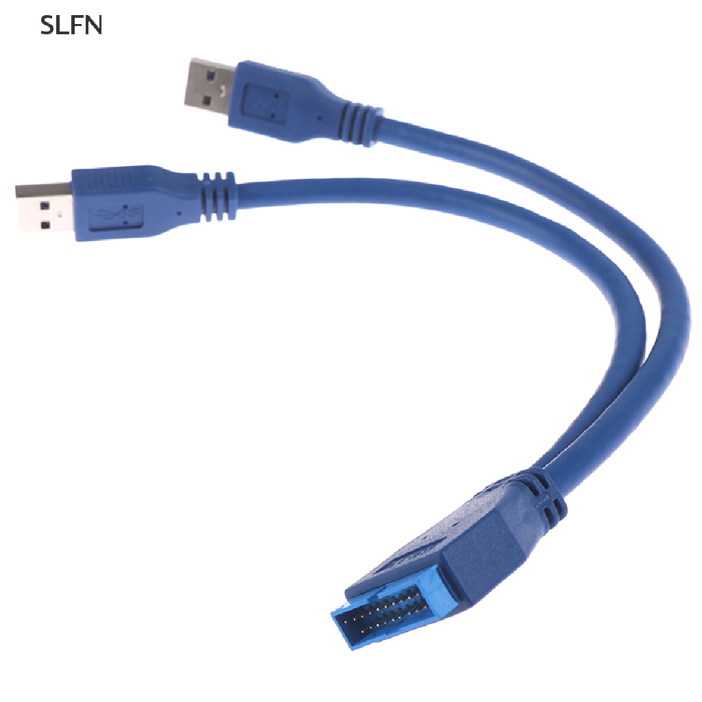 Cáp ChuyểN ĐổI 2 CổNg USB 3.0 Sang ĐầU CắM 20 Pin