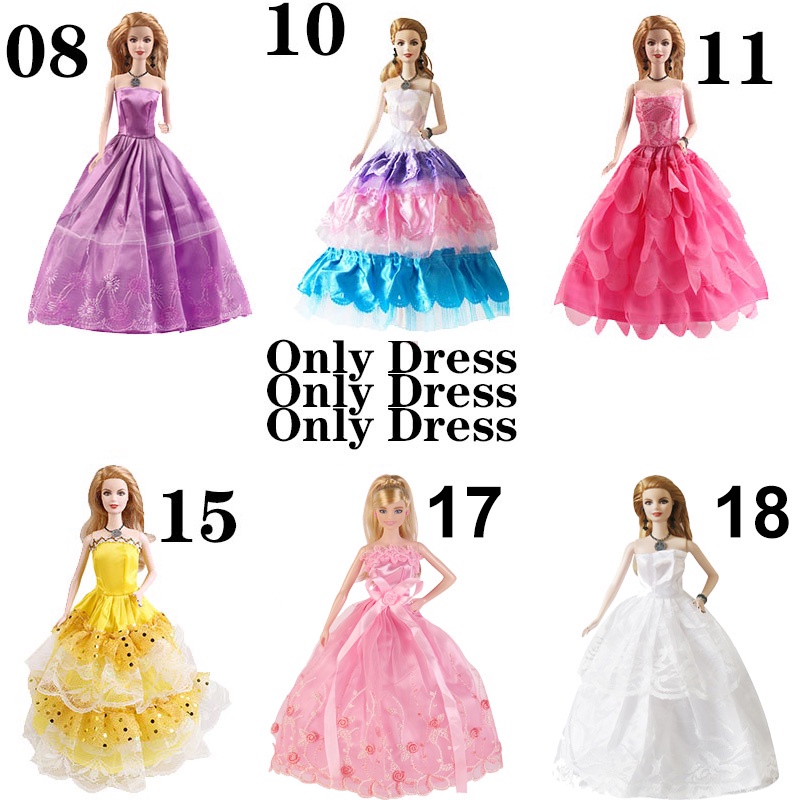 Đầm Công Chúa Cho Búp Bê 30cm Tỉ Lệ 1 / 6