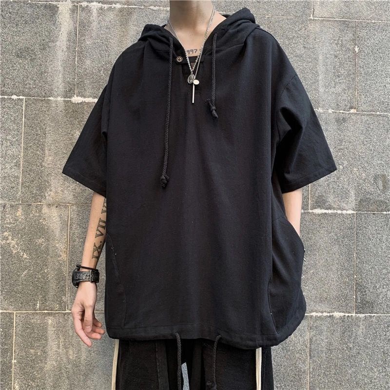 Áo Khoác Hoodie Dáng Rộng Kiểu Đường Phố Hàn Quốc Cá Tính Cho Nam