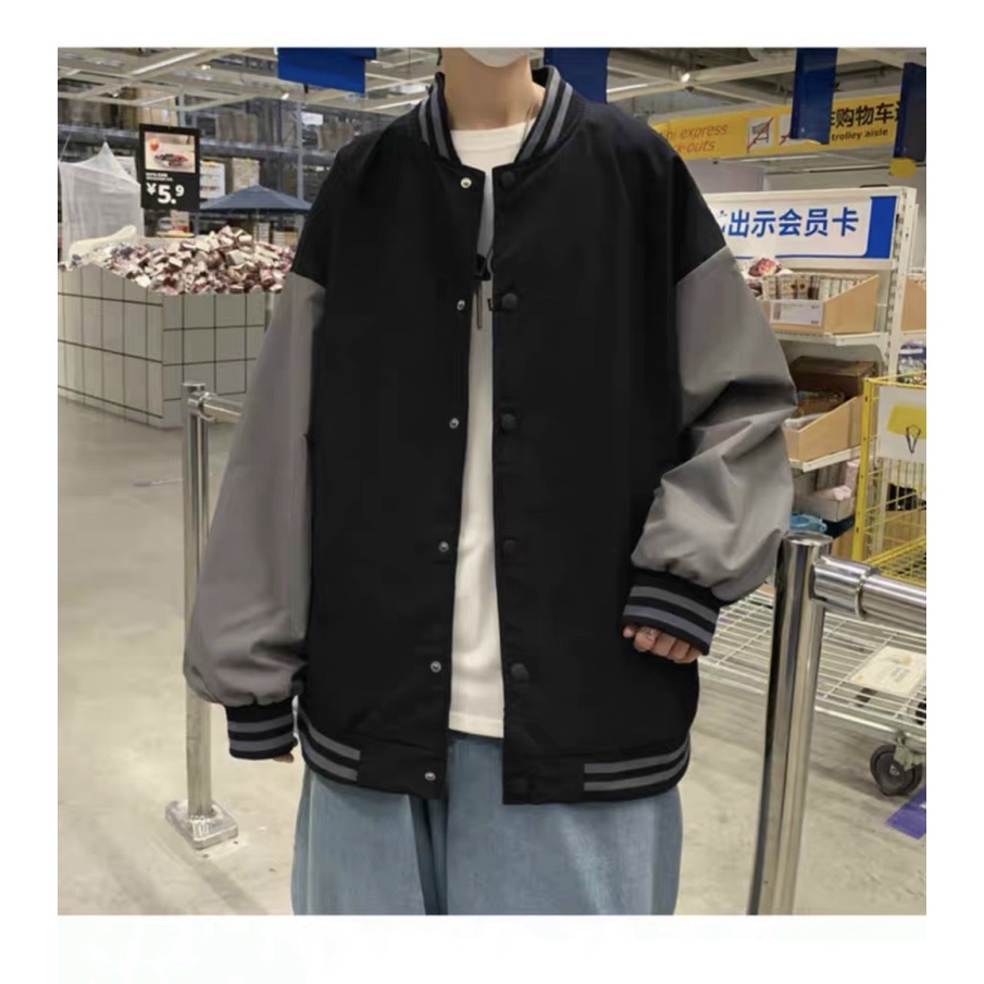 Áo Khoác Kaki Nam Phối Màu Cực Hot Kiểu Dáng Bomber Dễ Mặc HHP