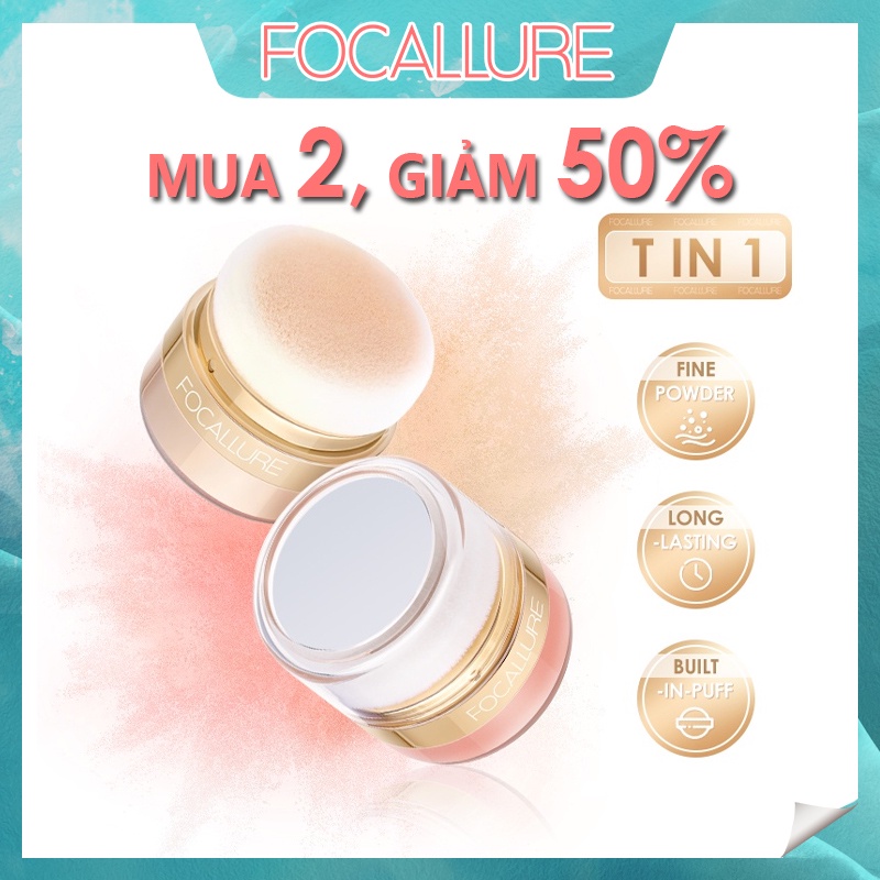 Focallure #Phấn Má Hồng Dạng Bột Màu Hổ Phách Lâu Trôi Chống Thấm Nước Thoáng Khí Kiểm Soát Dầu