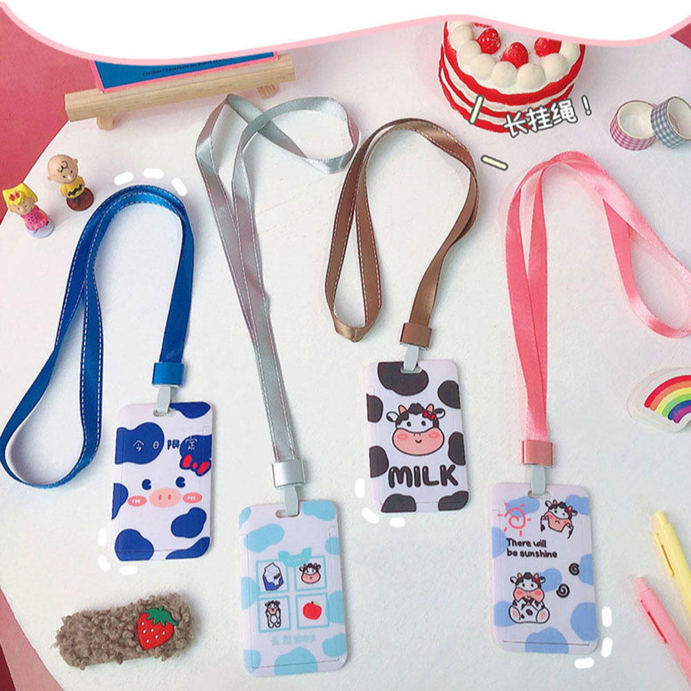 1 Bao Đựng Thẻ Sinh Viên Họa Tiết Hoạt Hình Dễ Thương