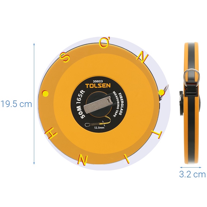 Thước Cuộn 50m Tolsen 35023