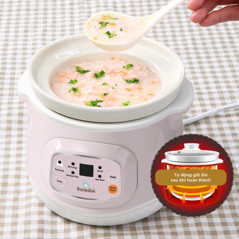 Nồi nấu chậm đa năng Bonbebe BB-38 thông minh mẫu mới
