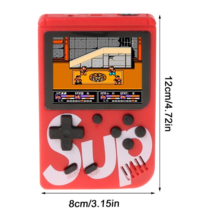 CRE  Handheld Game Console Retro Mini Game Player with 400 Classical FC Games 3.0-Inch Color Screen Support for Connecting TV