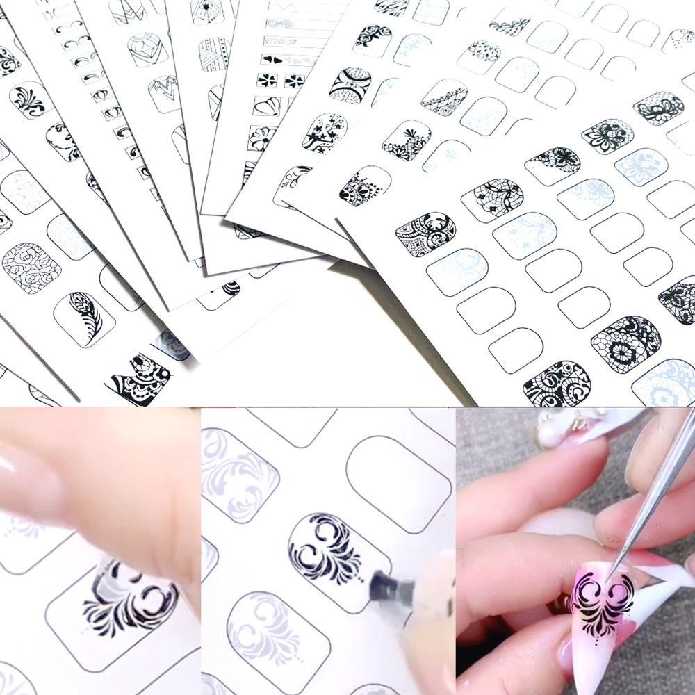 Khuôn Vẽ Móng Tay Chuyên Nghiệp Dễ Lau Chùi Dành Cho Người Mới Bắt Đầu