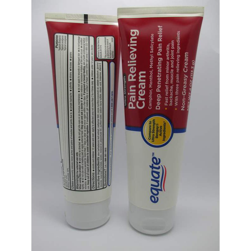 Dầu nóng xoa bóp equate pain relief cream 113gram