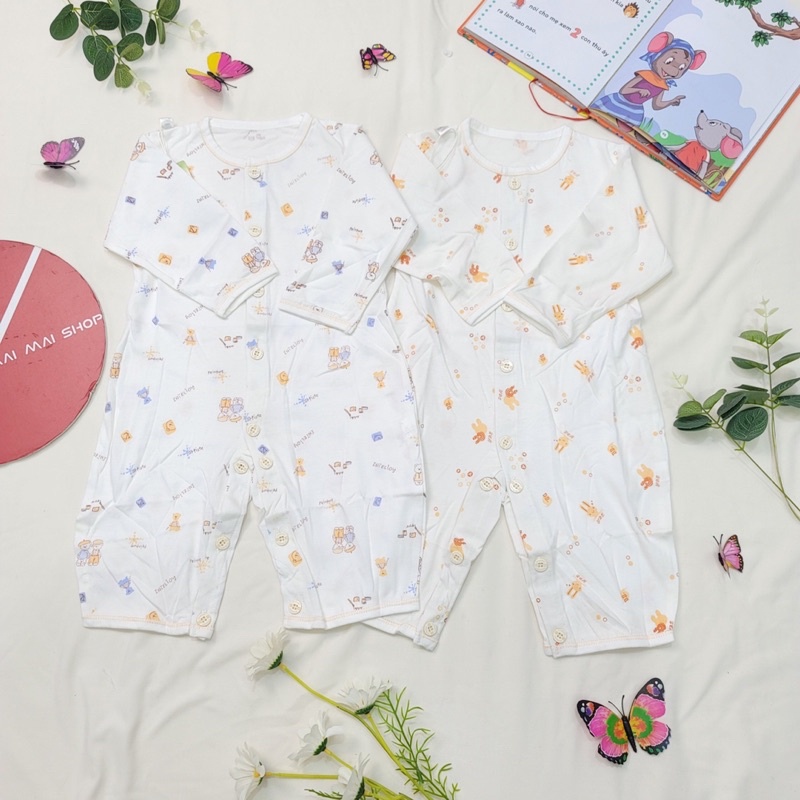 (Xả lỗi nhẹ) Body liền thân Quảng Châu- Cotton mỏng nằm điều hoà
