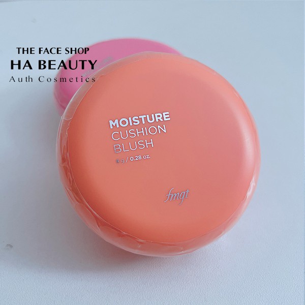 Má hồng dạng nước trang điểm dưỡng da siêu mịn nâng tông sáng tự nhiên Hàn Quốc The Face Shop Moisture Cushion Blush 8g