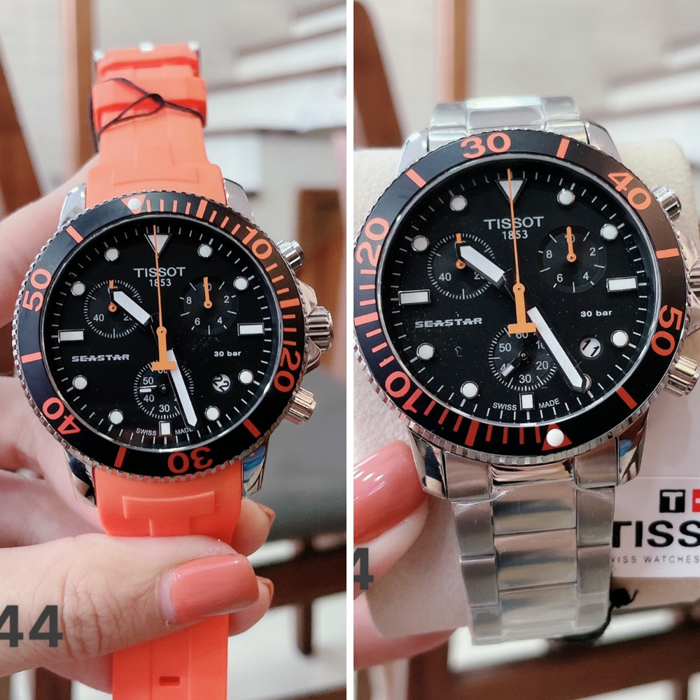 Đồng Hồ Nam Seastar Tisot - Dây Cao Su / Dây Thép - Size 44mm(1993 Watch)