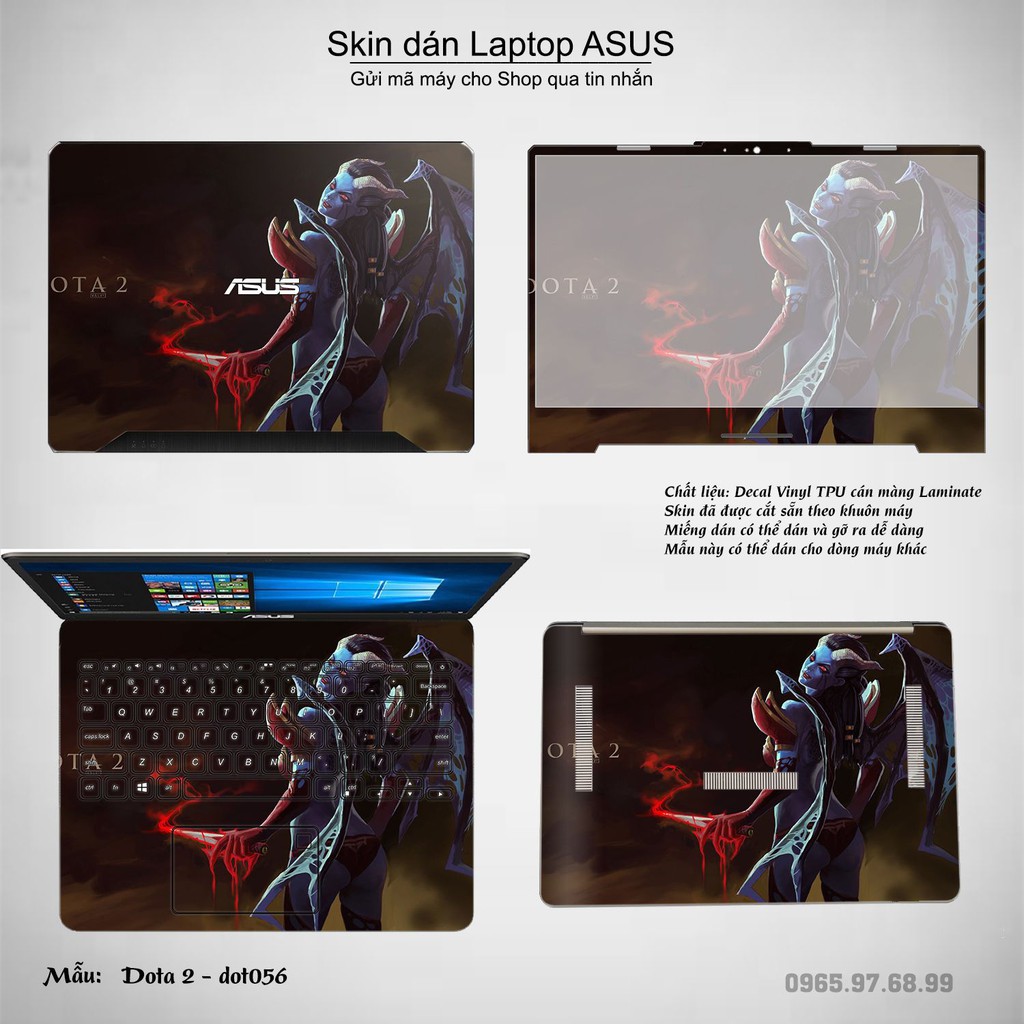 Skin dán Laptop Asus in hình Dota 2 _nhiều mẫu 10 (inbox mã máy cho Shop)