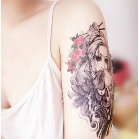 [SIÊU GIẢM GIÁ 04 TẤM HÌNH XĂM DÁN TATTOO LOẠI TO NỮ] COMBO 04 MIẾNG DÁN HÌNH XĂM TO CỰC ĐẸP 15x22 CM DÀNH CHO NỮ