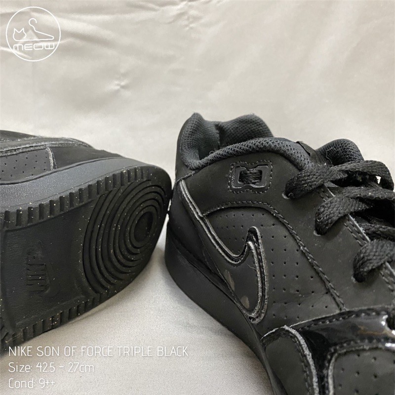 giày thể thao 2hand[NIKE SON OF FORCE TRIPLE BLACK size 42.5]