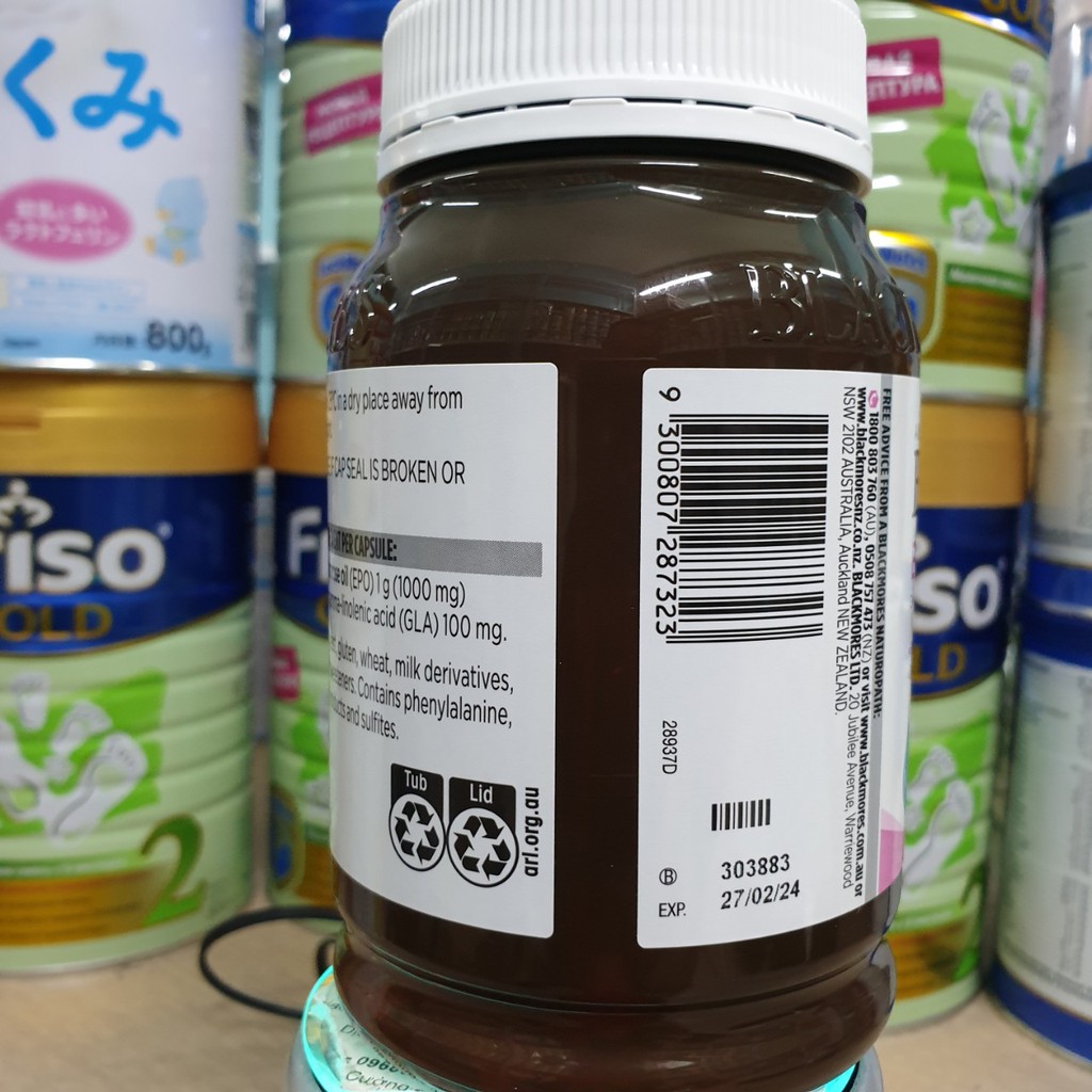 (date 2024) Tinh dầu hoa anh thảo Evening Primrose Oil Blackmores, lọ 190 viên | Thế Giới Skin Care