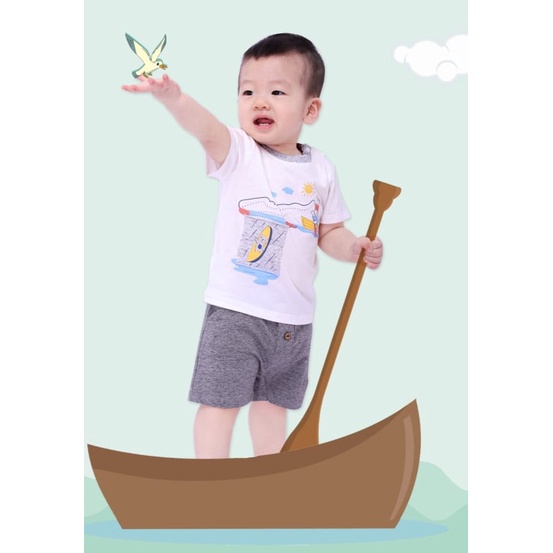 Quần đùi bé trai cotton Dokma đính cúc DMQ504 DMQ376