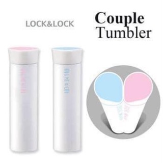 BÌNH GIỮ NHIỆT COUPLE BẰNG THÉP KHÔNG GỈ LOCK&LOCK 400ML - LHC4113