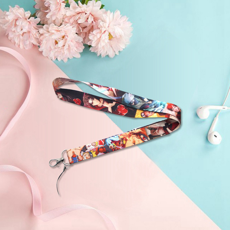 Dây đeo điện thoại in hoạt hình Naruto độc đáo dễ thương có khóa kim loại